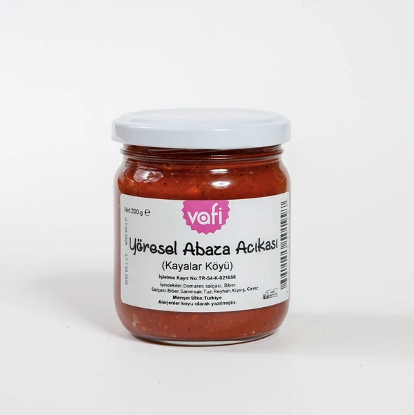 Yöresel Abaza Acıkası 200 gr