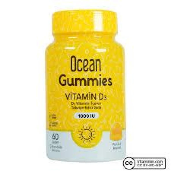 Ocean Gummies Vitamin D3 60 Çiğnenebilir Jel Form ürün görseli
