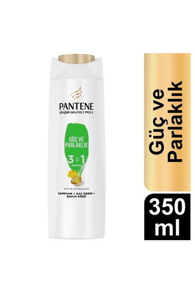 Pantene Doğal Sentez Güç Ve Parlaklık 3'ü1 Arada Şampuan 350 ml