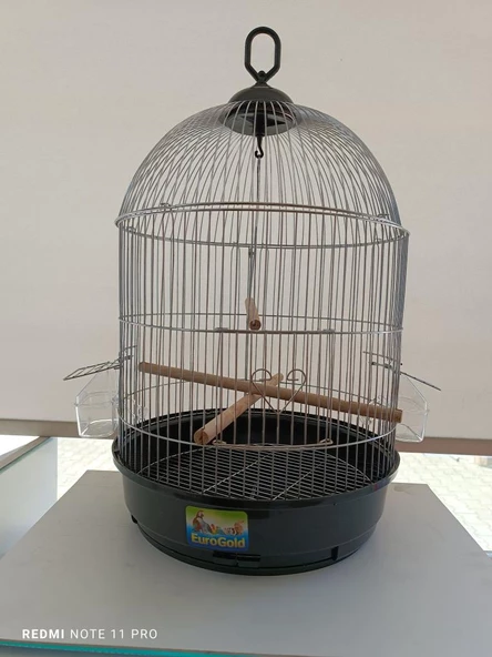 QH Yuvarlak Salon Kafesi Krom 34x55 cm - 3