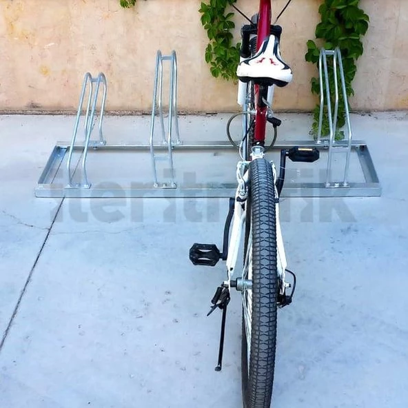 Bisiklet Park Yeri Dörtlü Galvaniz, Park Sehpası 40x140 cm - 4