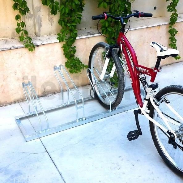 Bisiklet Park Yeri Dörtlü Galvaniz, Park Sehpası 40x140 cm - 3