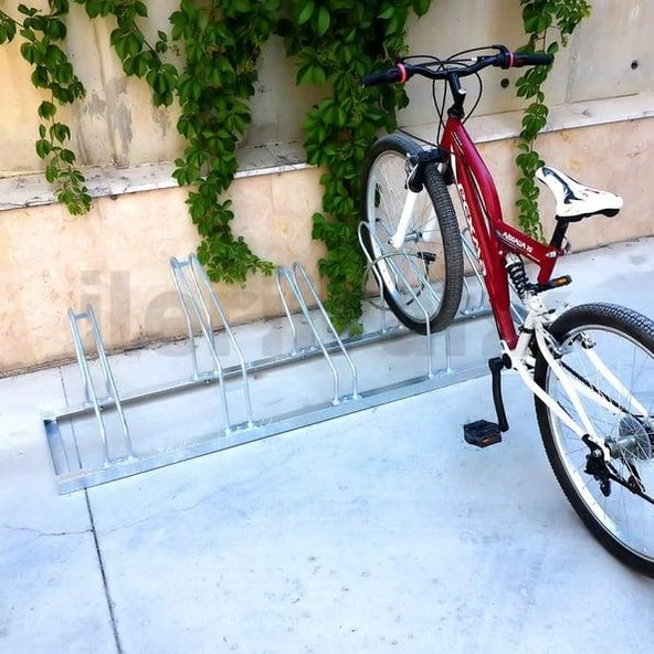 Bisiklet Park Yeri Beşli Galvaniz 40x175 cm, Bisiklet Park Demiri - 2