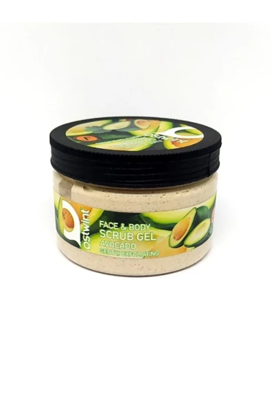 Ostwint Face And Body Yüz ve Vücut İçin Peeling Etkili Scrub Gel Avocado 300ml