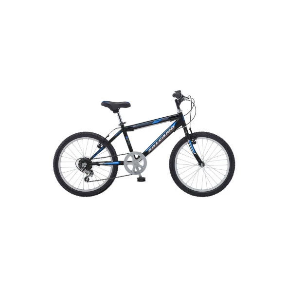 Salcano Excel 20 çocuk bisikleti siyah mavi 6 vites 7-8 yaş çocuk bisikleti ürün görseli