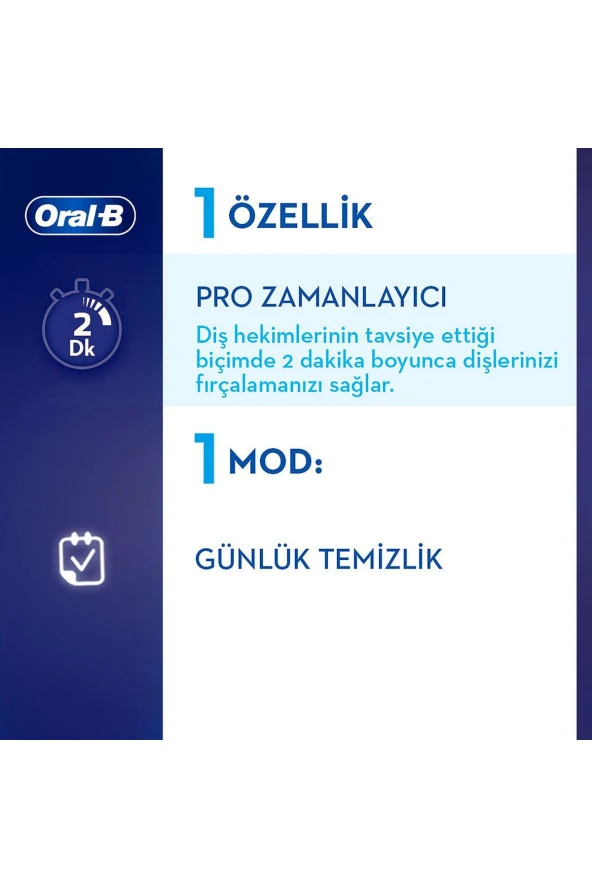Oral-B Pro 500 Şarjlı Diş Fırçası + D100 Frozen Aile Paketi - 3