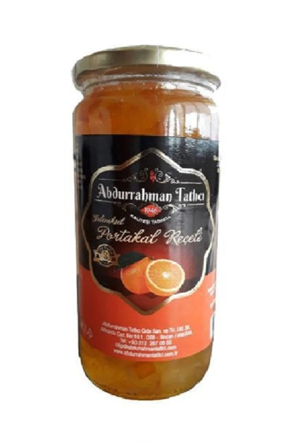 Abdurrahman Tatlıcı Portakal Reçeli 620 gr