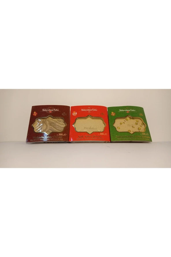 Abdurrahman Tatlıcı Sade Tahin Helvası 300g Kakaolu T. Helvası 300g A.Fıstlı T. Helvası 300gr
