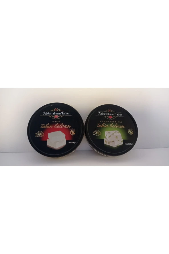Abdurrahman Tatlıcı Sade Tahin Helvası 650g Abdurrahman Tatlıcı Antep Fıstıklı Tahin Helvası