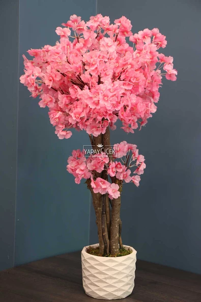 Yapay Küçük Japon Bahar Dalı Ağacı 75 cm Pembe