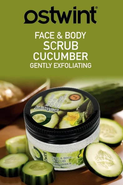 Ostwint Scrub Salatalık Cucumber Özlü Vücut Peelingi 300 ml