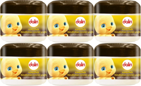 Dalin Vazelin 100ML Hindistan Cevizi Yağlı (6 Lı Set)