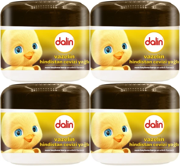 Dalin Vazelin 100ML Hindistan Cevizi Yağlı (4 Lü Set)