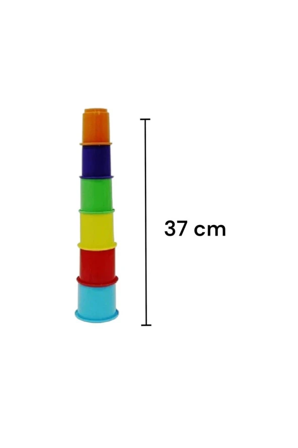 Esnek Sök Tak Tırtıl 20 cm File Bultak 9 parça Sevimli Kule 6 Parça 10lu Havuz Topu Toplam 26 Parça - 2