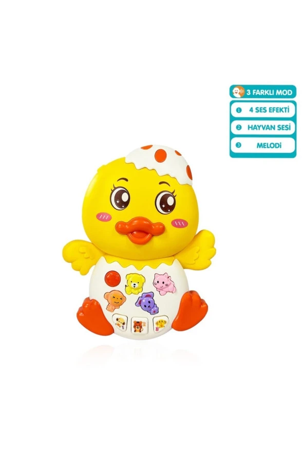 Işıklı ve Müzikli Ördek Bebek Piyanosu