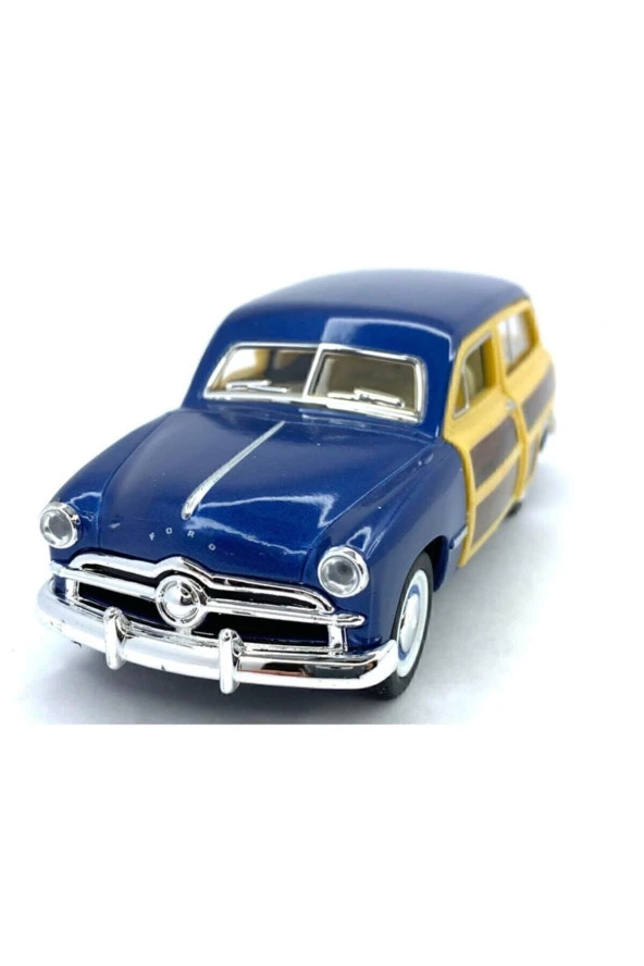 1949 Ford Woody Wagon Çek Bırak 5inch. Lisanslı Model Araba, Oyuncak Araba 1:40