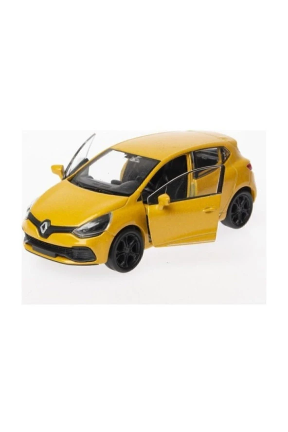 1:36 Ölçek Renault Clio Diecast Çek Bırak Model Araba (sarı)