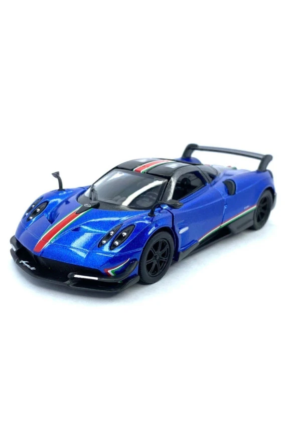 2016 Pagani Huayra Bc (şeritli) - Çek Bırak 5inch. Lisanslı Model Araba, Oyuncak Araba 1:38