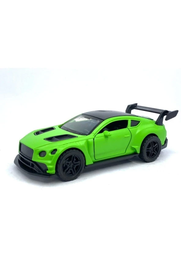 Die Cast Rüzgarlıklı Spor Metal  Yeşil Çek Bırak Araba - 3