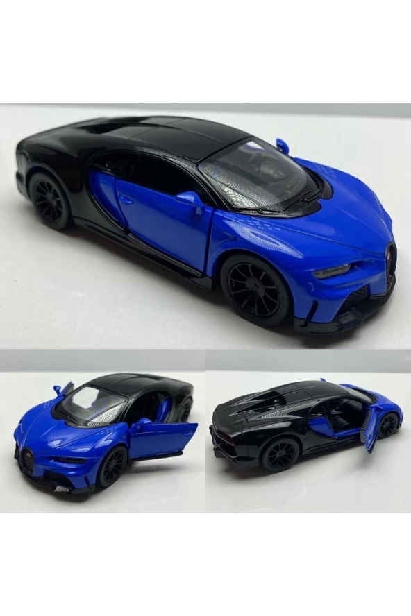 Diecast Metal  Oyuncak Araba Bugatti Chiron Çek Bırak Model Araba Lisanslı 1:36 Ölçek Araba