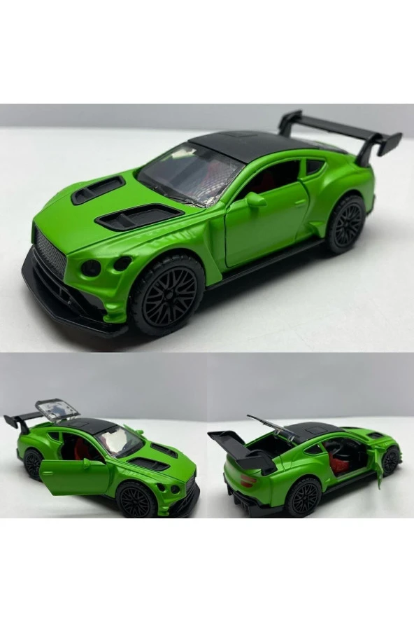 Diecast Metal Oyuncak Araba Bentley 10 Cm Çek Bırak Model Araba Bagaj Açılır Metal Araba