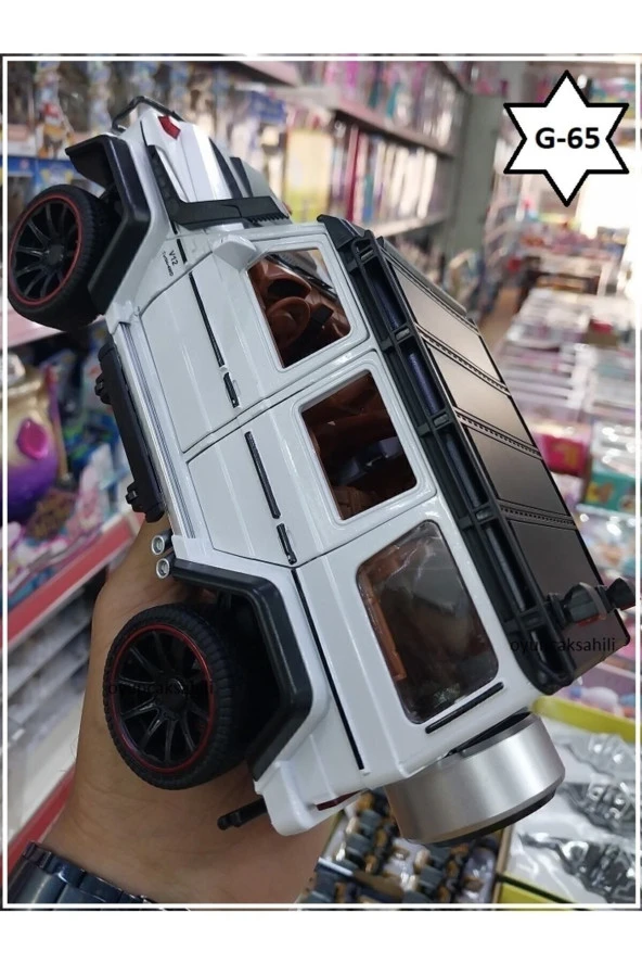 G65 Jıp Dıecast Metal 1.24 Koleksiyon Model G63 Model Araba Beyaz