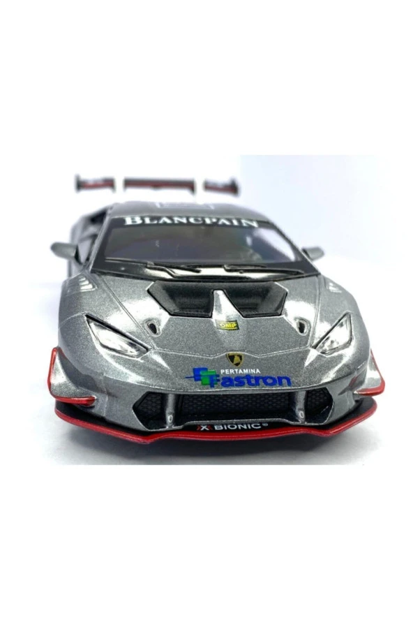 Lamborghini Huracan Lp620 - 2 Super Trofeo Çek Bırak 5inch. Lisanslı Model Araba, Oyuncak Araba 1:36