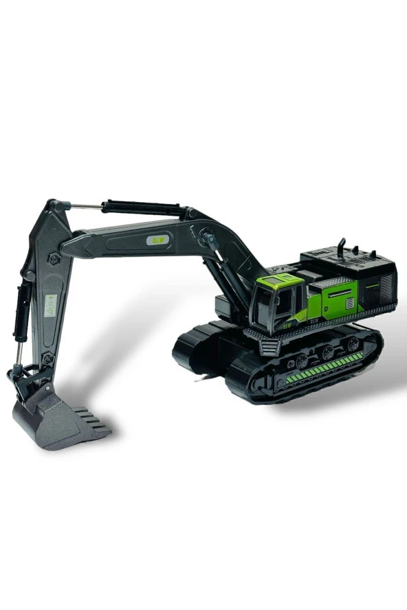 metal uçlu kepçe dozer sürtmeli ekskavatör çocuk mühendisliği oyuncak - 2