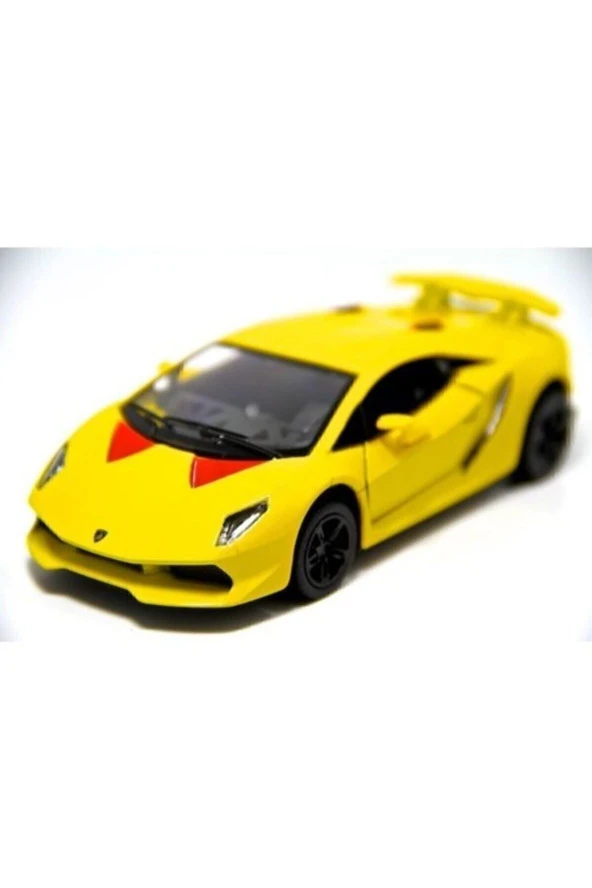 Sarı Lamborghini Sesto Elemento Çek Bırak Oyuncak Araba