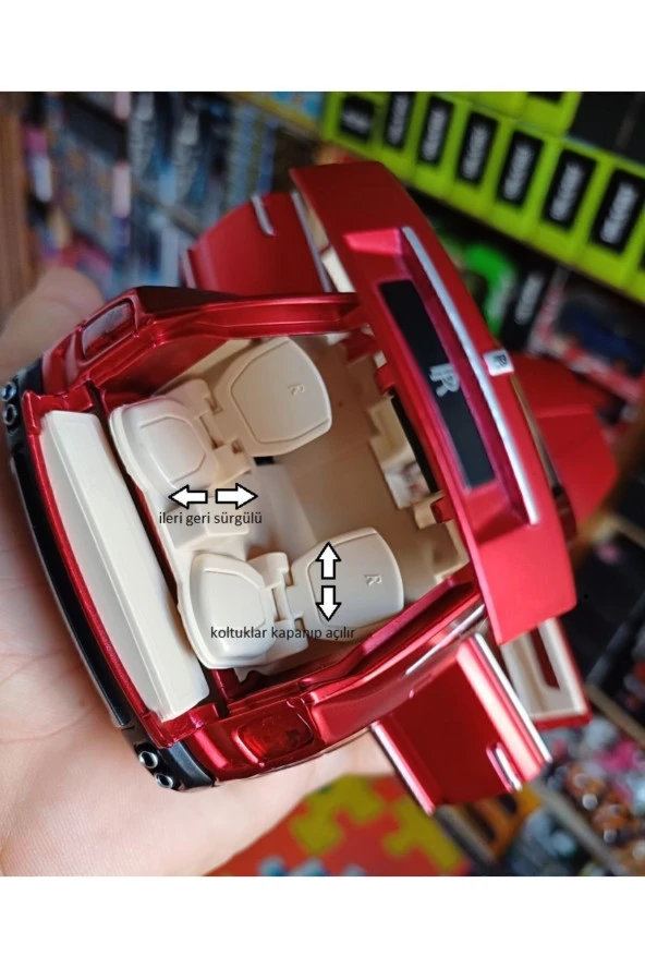 Rolls Royce Cullinan Dıecast 1.24 Metal Araba 6 Kapı Bagaj Kaput Açılır Far Ve Stop Yanar - 4