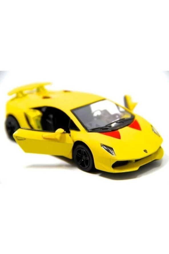 Sarı Lamborghini Sesto Elemento Çek Bırak Oyuncak Araba - 2