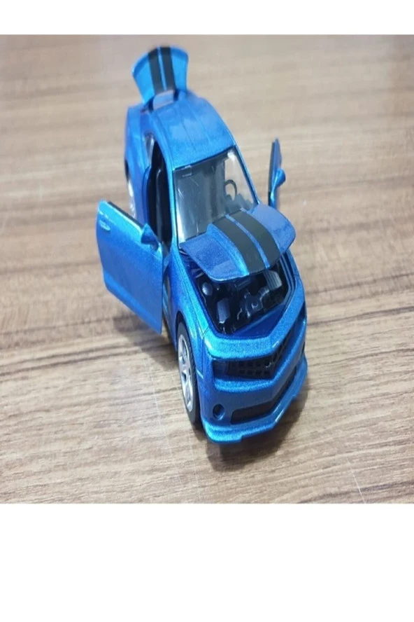 Chevrolet Camaro Oyuncak Model Metal Araba Kapılar Kaput Bagaj Açılır