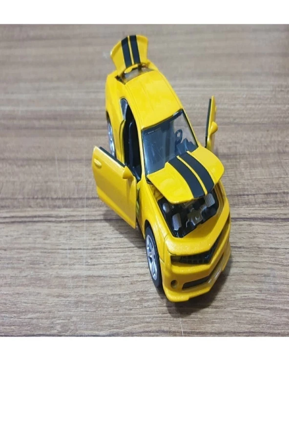 Chevrolet Camaro Oyuncak Model Metal Araba Kapılar Kaput Bagaj Açılır