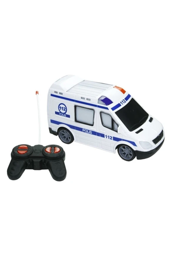 Oyuncak Uz.Kumandalı Araba Ful Fonksiyon Sprinter Ambulans, Polis, itfaiye Jandarma Araçları 20Cm