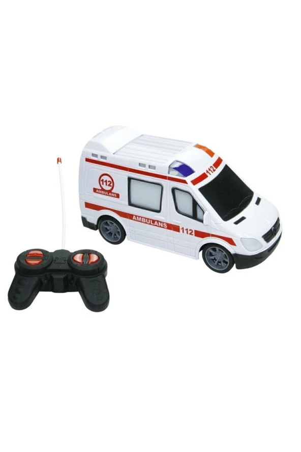 Oyuncak Uz.Kumandalı Araba Ful Fonksiyon Sprinter Ambulans, Polis, itfaiye Jandarma Araçları 20Cm