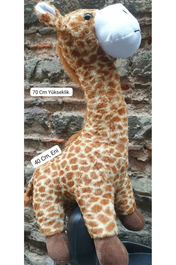 Peluş Zürafa Oyuncak Pelüş 70 Cm Büyük Boy Orijinal Giraffe Toys Zurafa