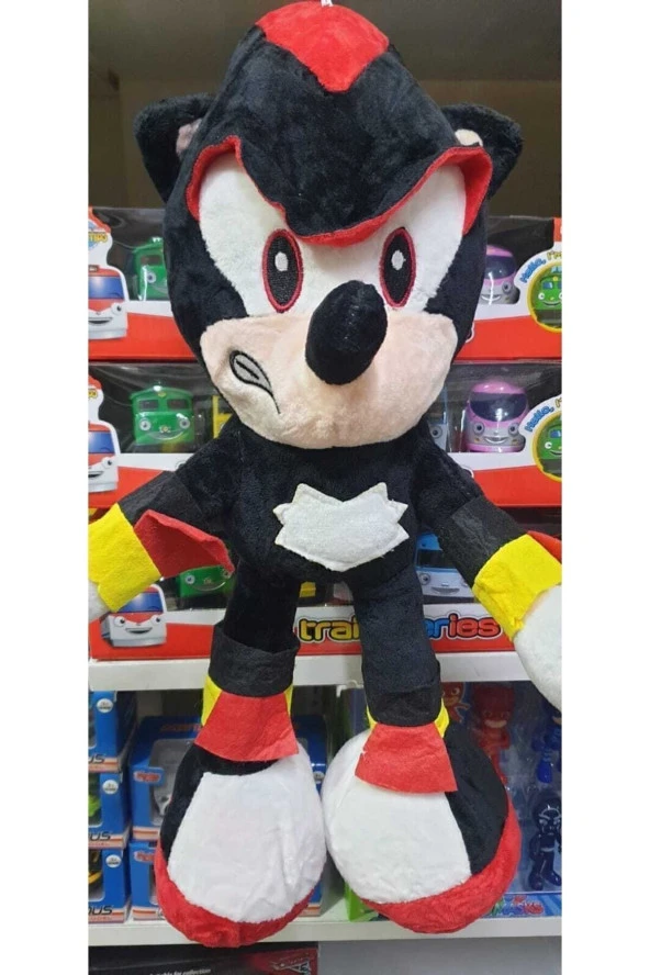 Pelüş Siyah Figür Sonic Peluş Oyuncak 43 Cm Shadow Echidna Knuckles Miles Tails