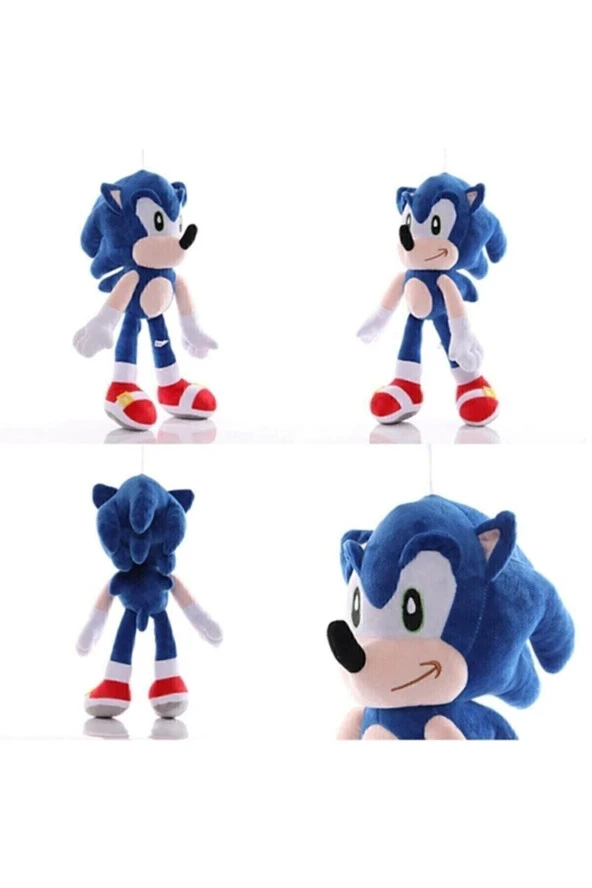 43 Cm Sonic Büyük Boy Oyuncak Peluş Sonik Figür - 3
