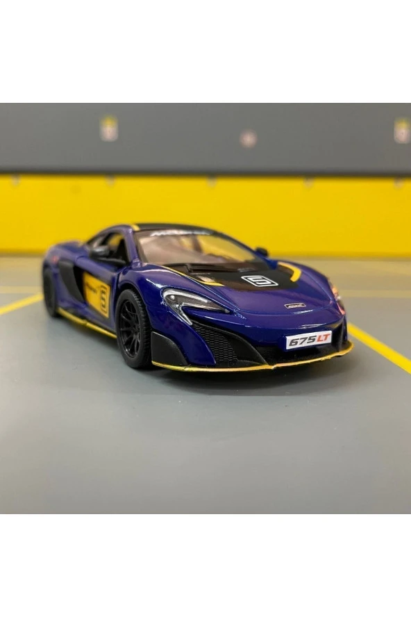 Mclaren 675lt 1/36 Ölçek Diecast Metal Model Araba Çek Bırak Araba Oyuncak Araba