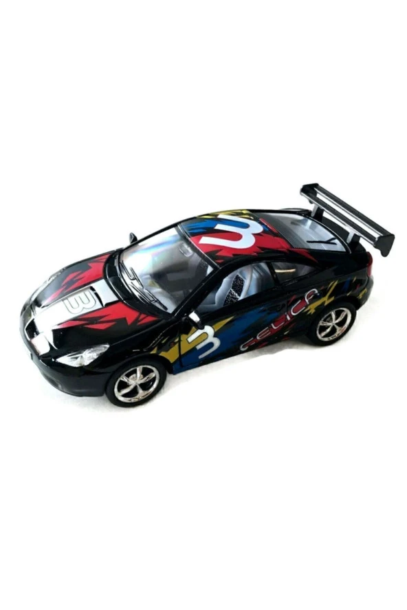 1:36 Ölçek Toyota Celica Siyah Rally Metal Model*2021