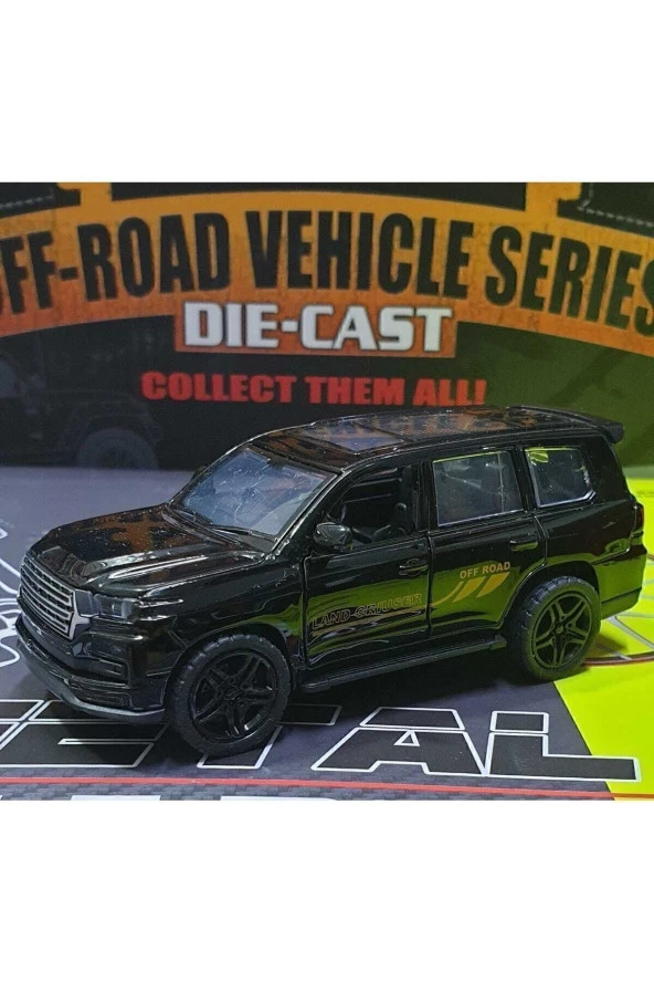 Toyota Land Cruiser V8 Model Demir Jip Metal Oyuncak 12cm Araba Kapı Bagaj Açılır Land Jeep