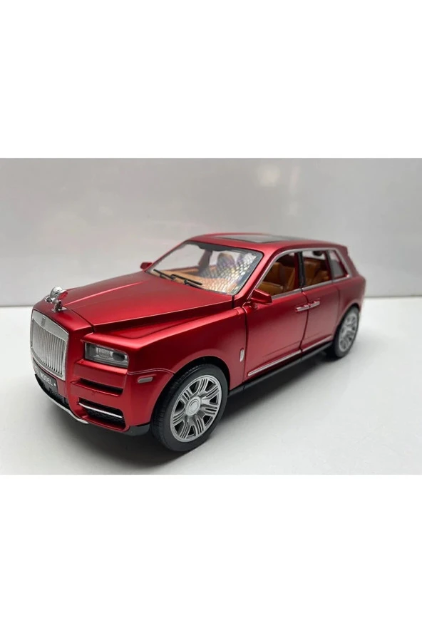 Rolls Royce Metal Model Araba 23 Cm Sesli Işıklı Kapılar Bagaj Kaput Açılır Oyuncak Roy Rolls Araç - 4