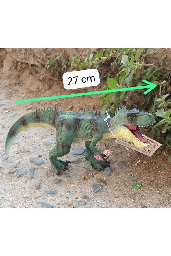 Dinazor Kırılmaz Oyuncak 27 Cm Ağız Hareketli Dinozor Gerçek Ince Detay