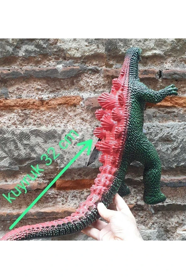 Sesli Yumuşak Godzilla 68 Cm Dinazor Büyük Boy Oyuncak Dinozor Godzila