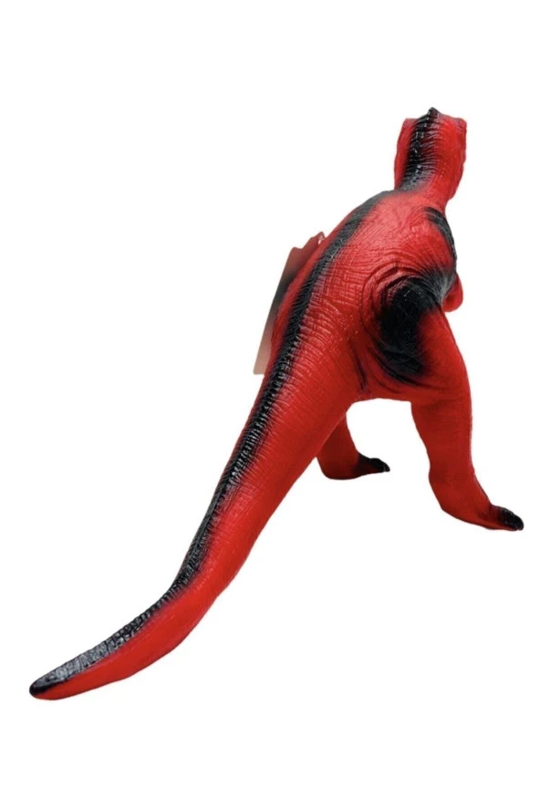 Oyuncak 47 Cm Dinazor T-rex Sesli Yumuşak Soft Oyuncak Kırmızı - 4