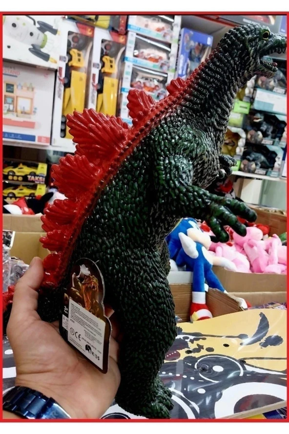 Sesli Yumuşak Godzilla 68 Cm Godzila Monster Canavar Sesli Dinazor Dev Boyda Kaliteli Oyuncak - 4