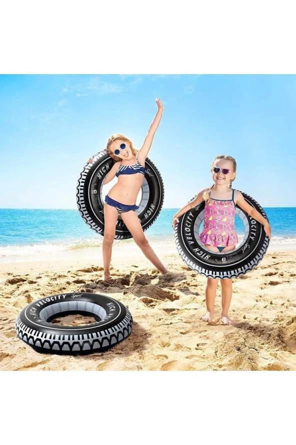 Yetişkinler Için Büyük Boy Radyal Deniz Havuz Can Simiti 91 cmÇapında - 3