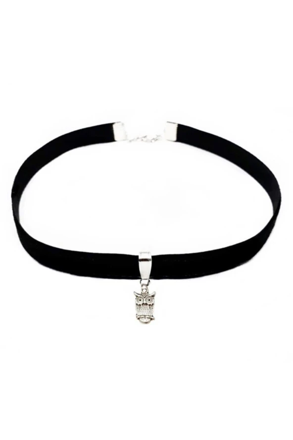 Baykuş Choker Tasma Kolye