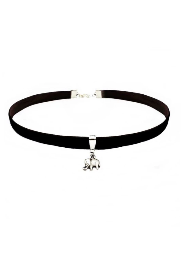 Gümş Renk Fil Choker Kadın Choker