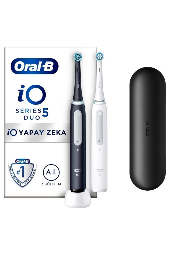 Oral-B İO 5 2'li Şarjlı Diş Fırçası Seti